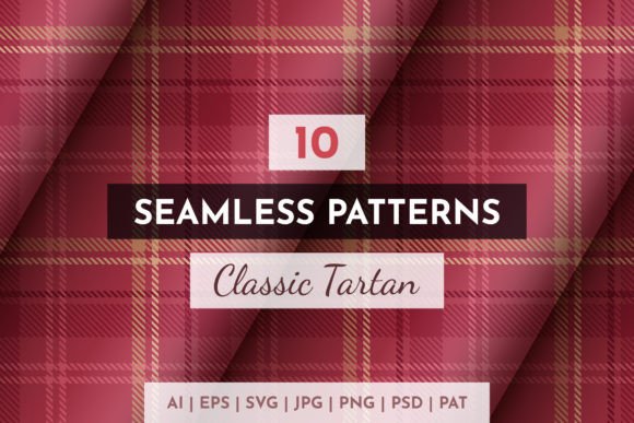 10 Seamless Classic Tartan Patterns for Premium Design