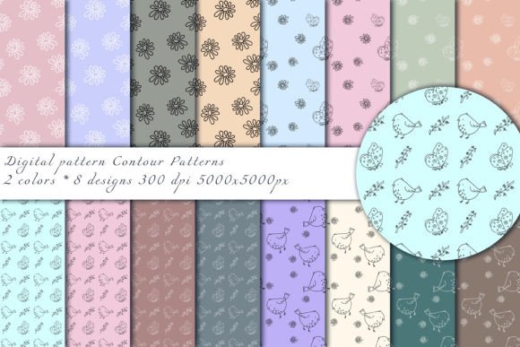 Contour Patterns Set: Elevate Your Visual Branding
