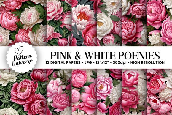 Elevating Creative Workflows with Pink White Peony Floral Patterns: A Strategic Asset for Modern Designers