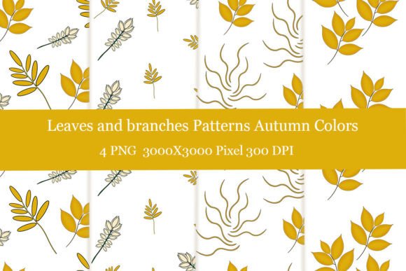 Leaves and Branches Patterns Autumn