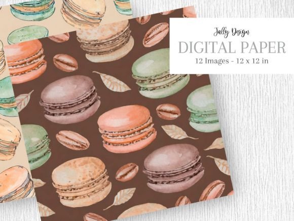 Pastel Macarons Doodling Patterns Pack: A Whimsical Foundation for Your Creative Projects