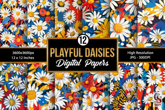 Playful Pop Art Daisy Flower Patterns: A Creative Revolution for Digital and Physical Projects