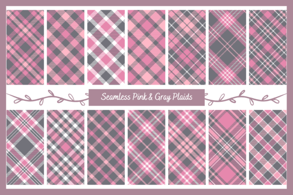 Seamless Pink and Gray Plaid Patterns: The Ultimate Digital Resource for Modern Creators