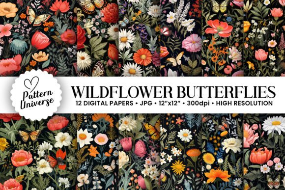 Unlocking Creativity with Butterflies Wildflower Garden Patterns