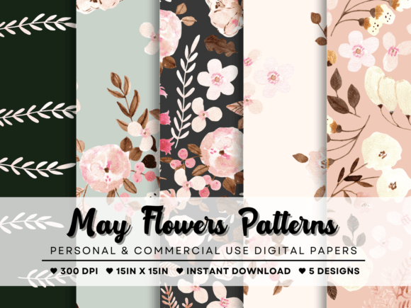 Unlocking Creativity with May Patterns Watercolor Floral Sets