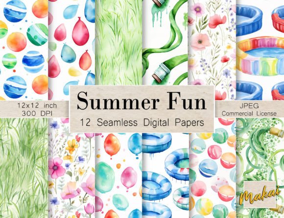 Watercolor Summer Fun Seamless Patterns: A Comprehensive Evaluation